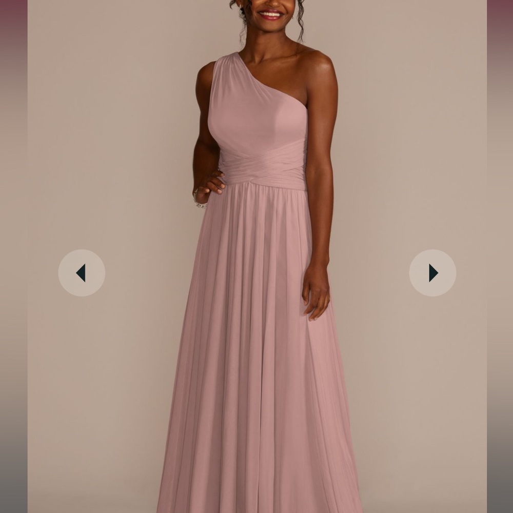 David’s bridal- bridesmaid long - one shoulder dress (BRAND NEW WITH TAGS)